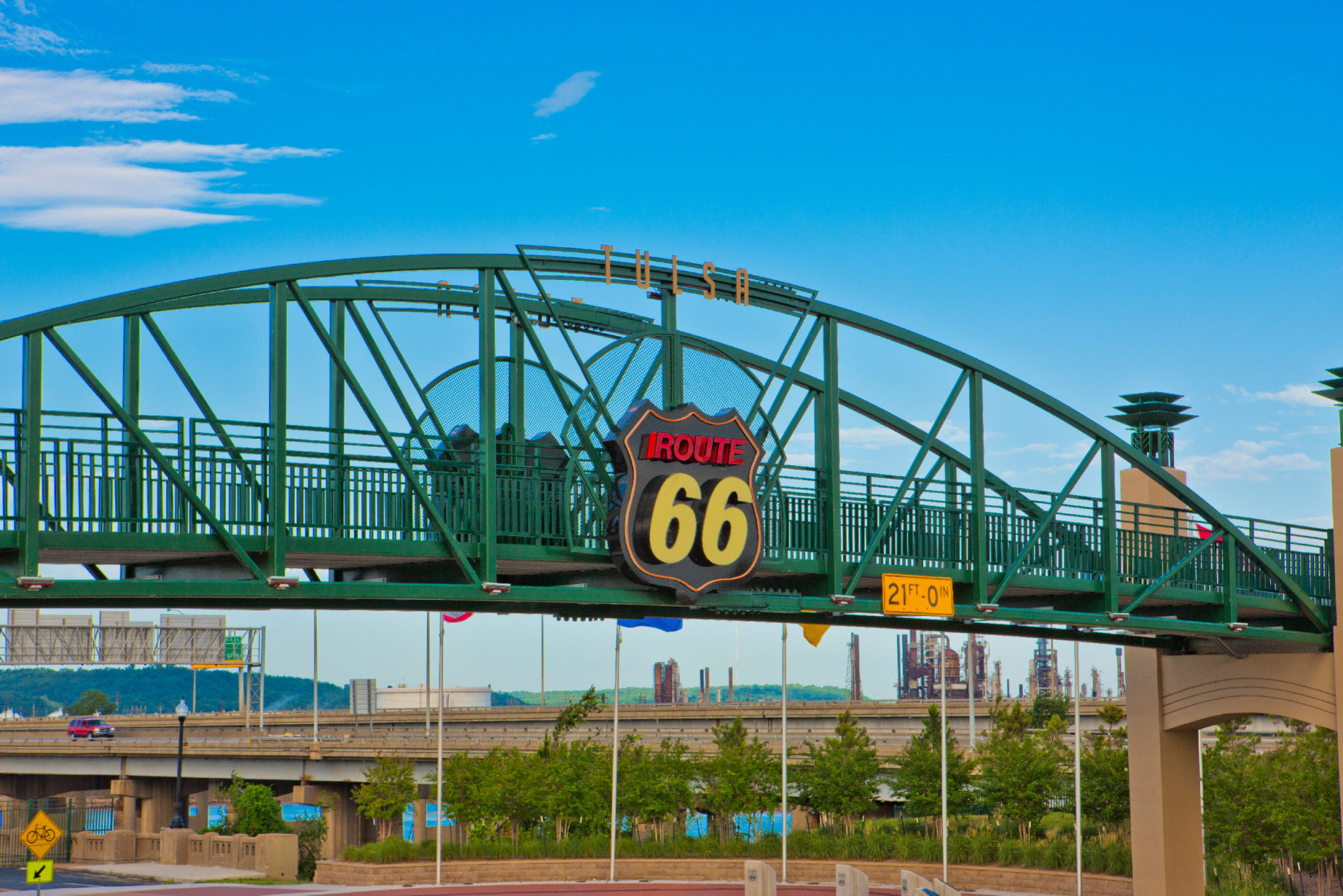 Route 66 bridge in Tulsa